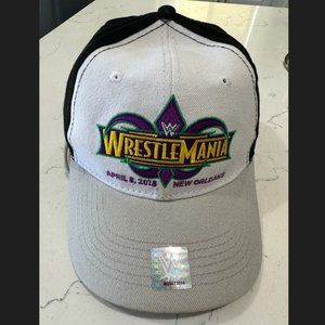 Brand New WWE Wrestlemania 34 Velcro Strapback Hat